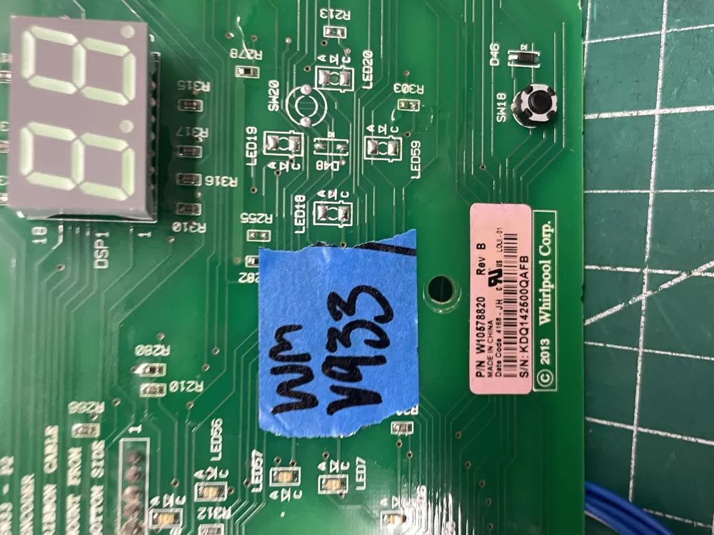 Whirlpool W10578820 W10578819 Dryer Control Board AZ211592 | Wmv933