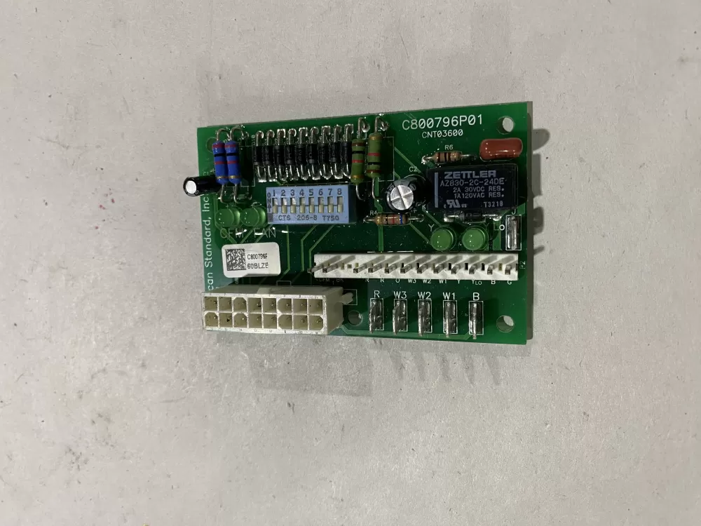 Trane C800796P01 Furnace Control Board American Standard