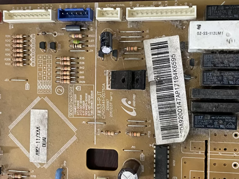 Samsung DA92 00147A DA41 00750A Refrigerator Control Board AZ39803 | KM510