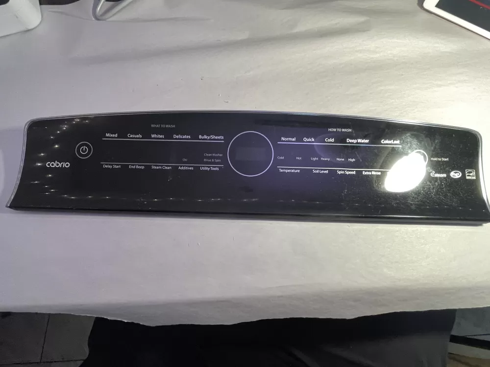 Whirlpool Cabrio W10507937 Washer Control Panel AZ197156 | Wmv889