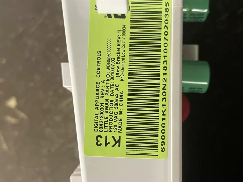 GE 00N21830301 WH12X10457 Washer Control Board AZ44990 | Wmv115