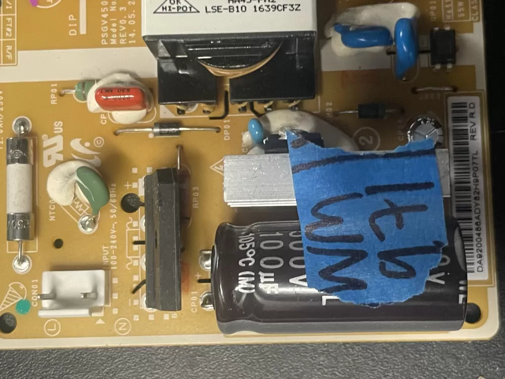 Samsung DA92 00486A Refrigerator Control Board AZ23655 | WM971