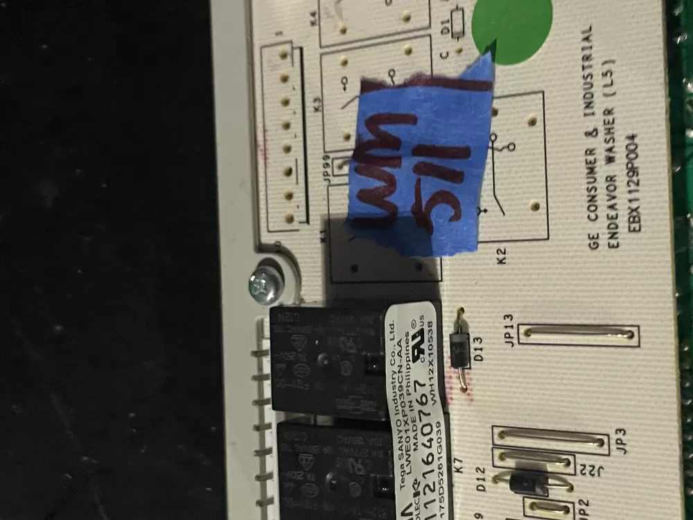 GE WH12X10614 175D5261G039 EBX1129P004 Washer Control Board AZ38245 | Wm511