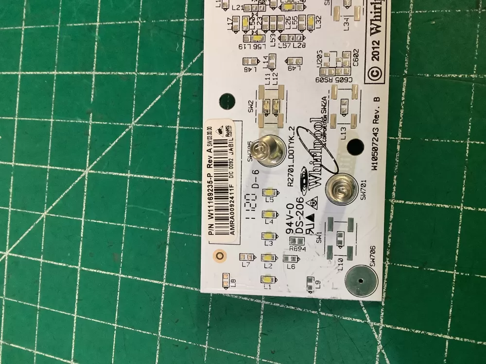 Whirlpool W11169235 Refrigerator Control Board whirlpool AZ209923 | NR2564