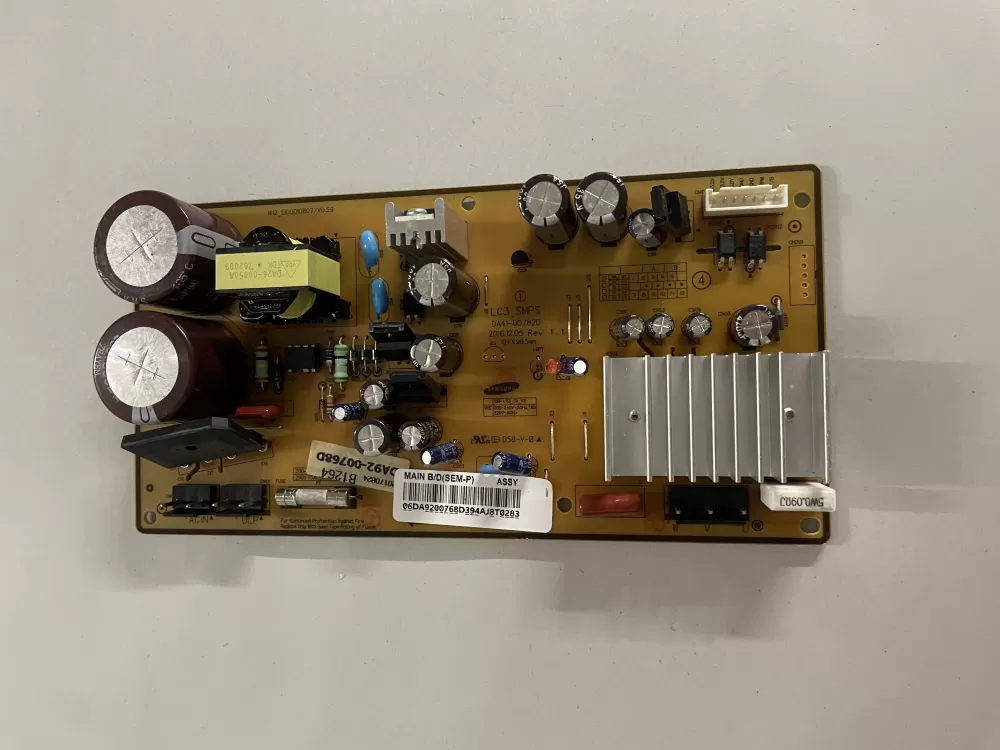 Samsung DA92-00768D Refrigerator Control Board Inverter