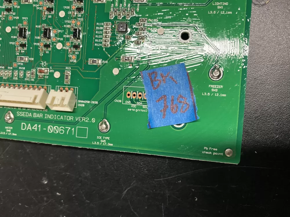 Samsung DA41-00671 Refrigerator Control Board AZ14364 | BK768