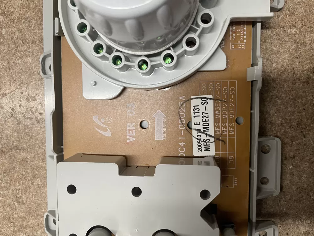 Maytag DC41-00025A DC41-00026A Dryer Control Board UI AZ17918 | KMV167