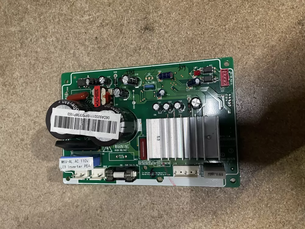 Samsung DA92-00111B Refrigerator Inverter Control Board
