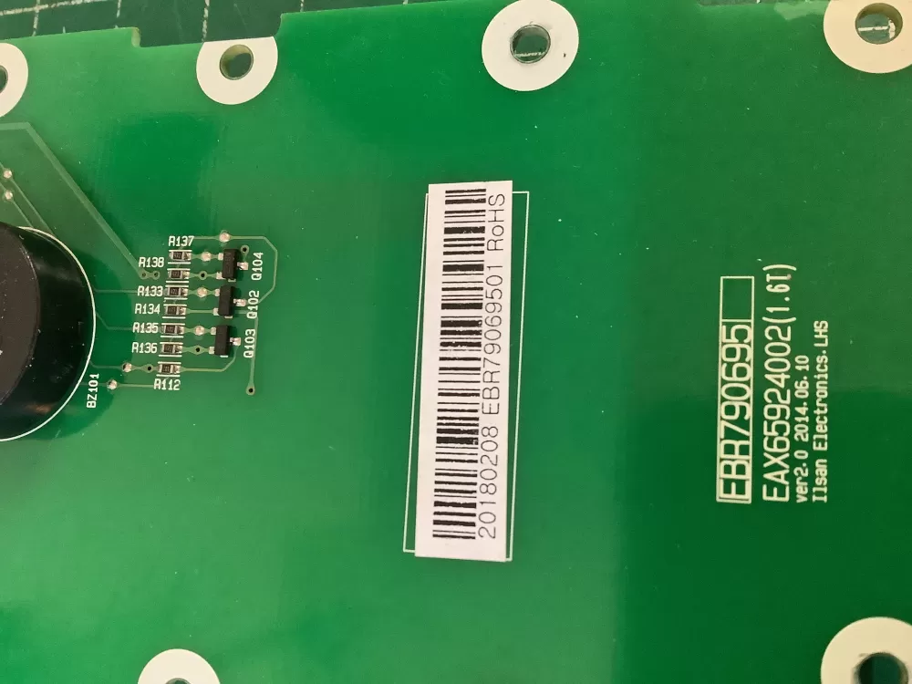 LG EBR79069501 Refrigerator Control Board AZ201802 | NR331
