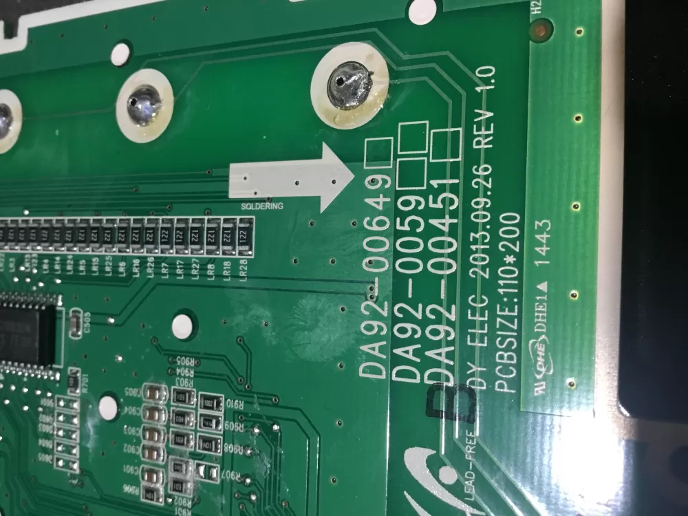Samsung DA92 00649A Refrigerator Control Board Dispenser AZ82030 | NR1184