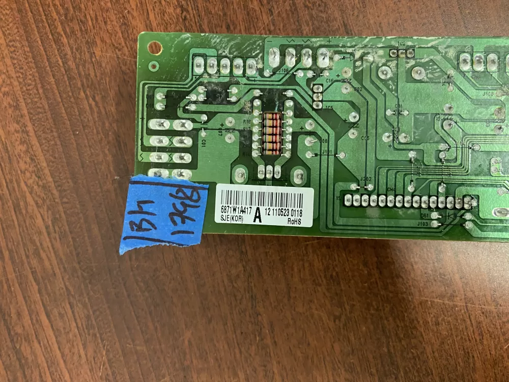 LG Wb27x10861 6871w1a417a Microwave Control Board Power AZ49044 | BK1798