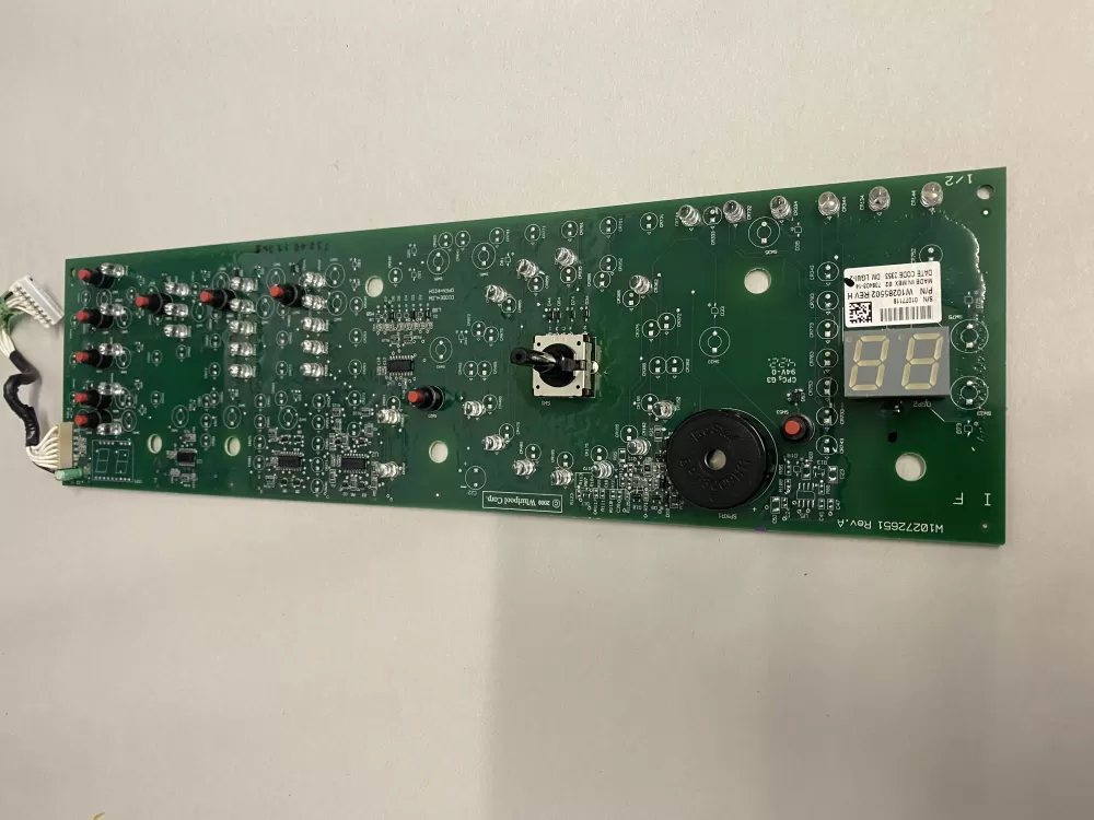 Whirlpool W10272651  W10285502  00546312 Washer UI Control Board