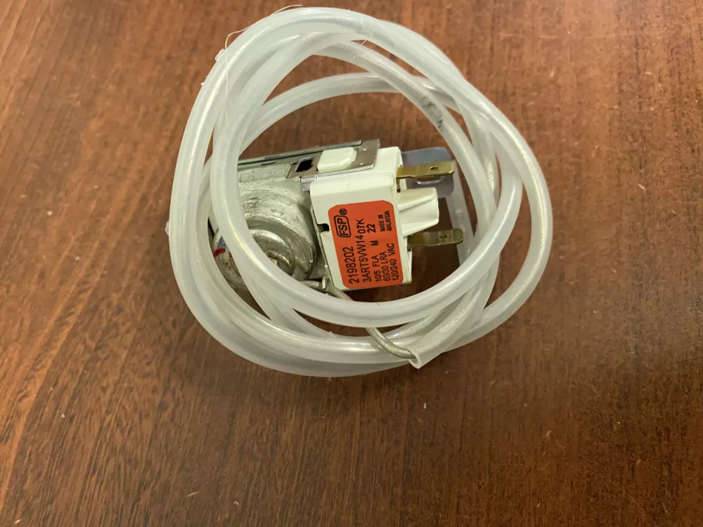Whirlpool  Kenmore  Maytag  Estate  Roper WP2198202  AP6006166  2198202  1110552  1115242  1115243  1115244  1115245  1129437  2161283  2161284  2169112  2169113  2198201  2299  99989726  PS11739232  WP2198202VP Refrigerator Cold Control Thermostat