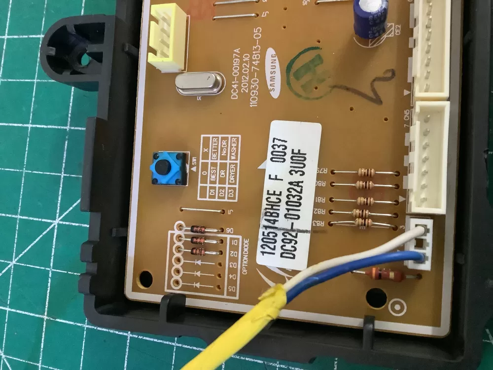 Samsung DC92-01032A Washer Control Board