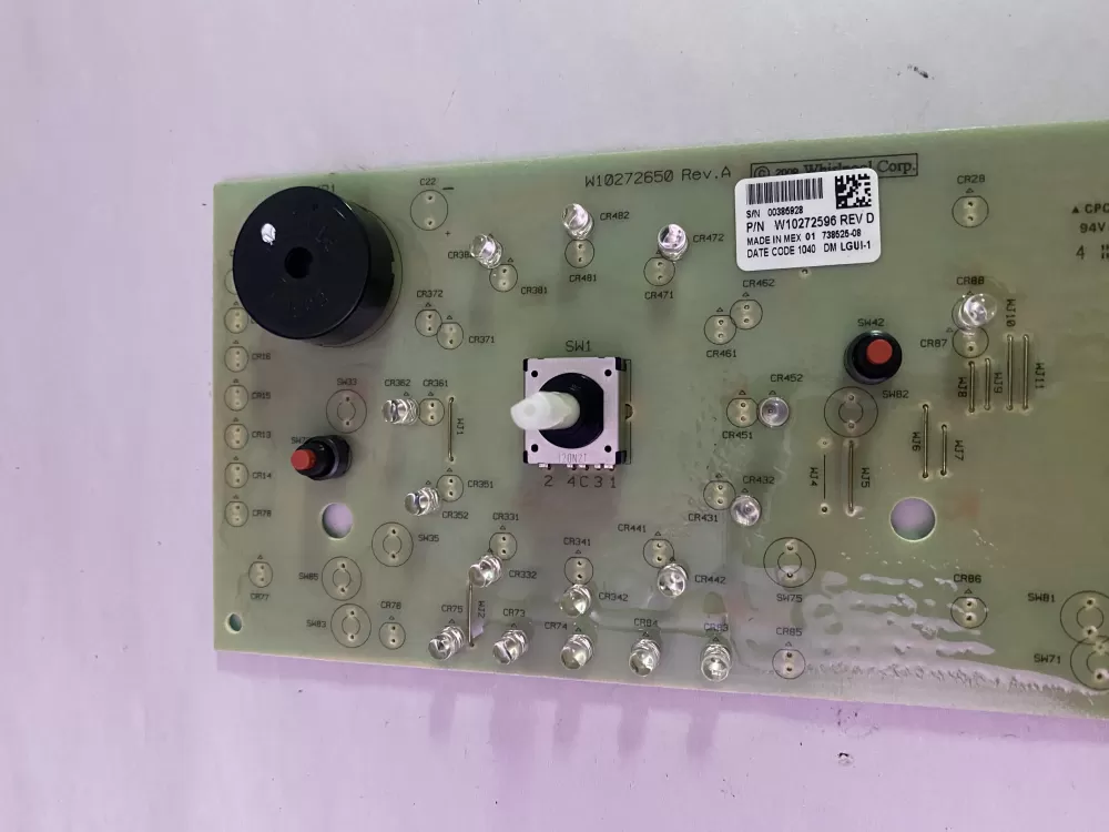 Whirlpool W10272598 Dryer Control Board AZ197295 | BK2732