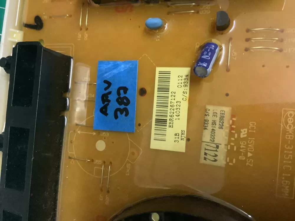 LG EBR62267117 EBR62267122 PS7792454 Washer Control Board AZ206452 | ARV387