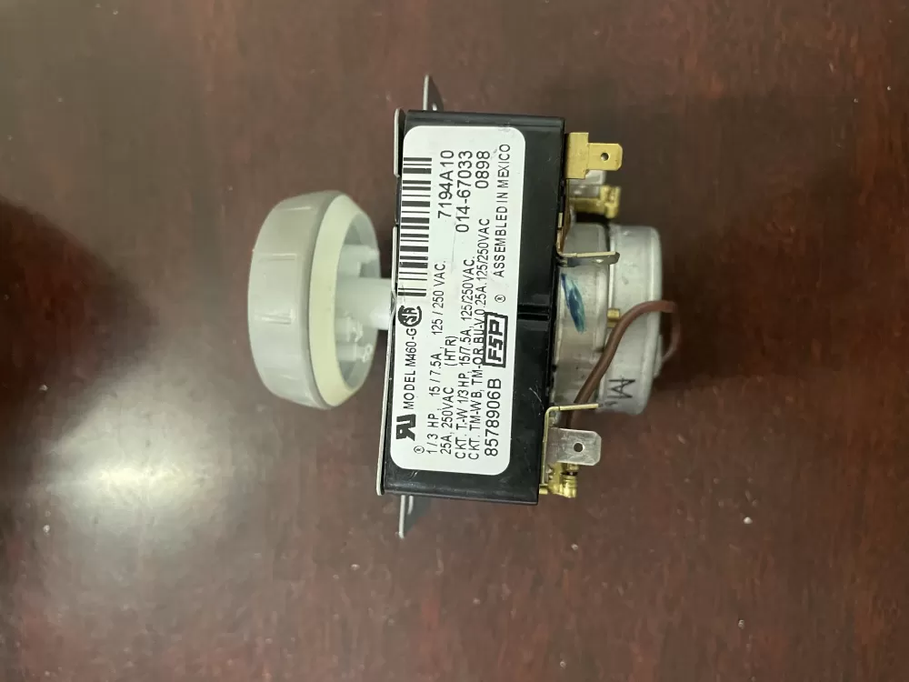 Whirlpool 8578906B PD00006074 WP8578906 8578906 1201611 AP3892592 PS1488213 EAP1488213 Dryer Timer