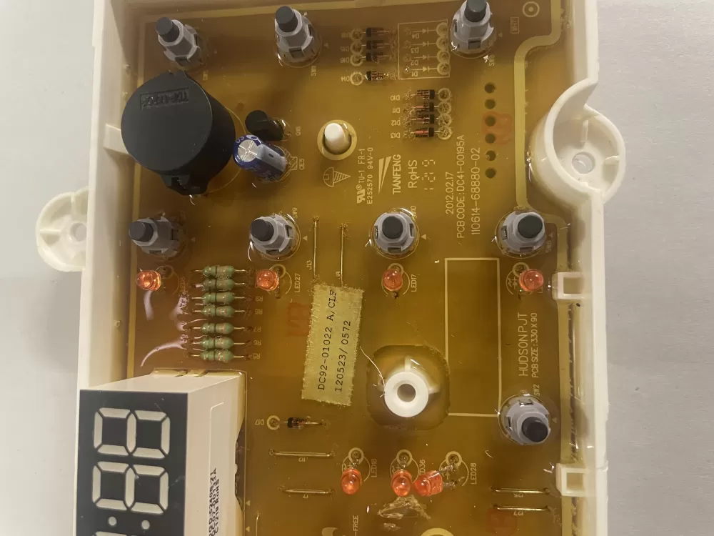 Samsung DC92 01022A DC9201022A Washer Control Board AZ119874 | KMV693