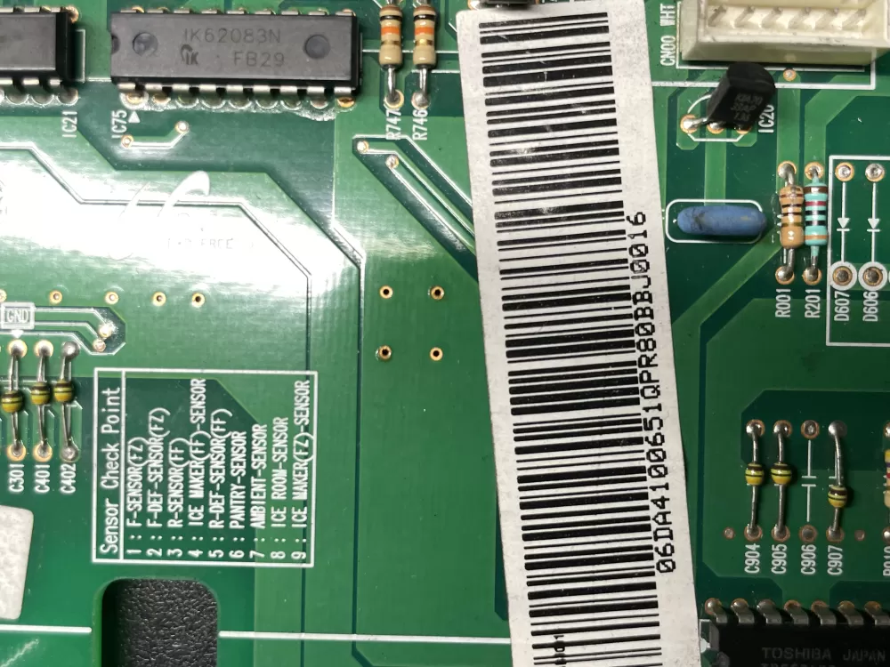 Samsung DA41 00651Q Refrigerator Control Board AZ35800 | Wm447