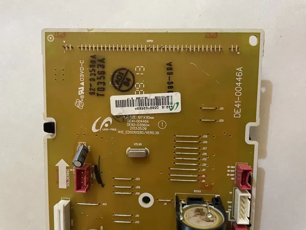 Samsung De41 00446a De92 03560a Microwave Control Board AZ150097 | KM2277