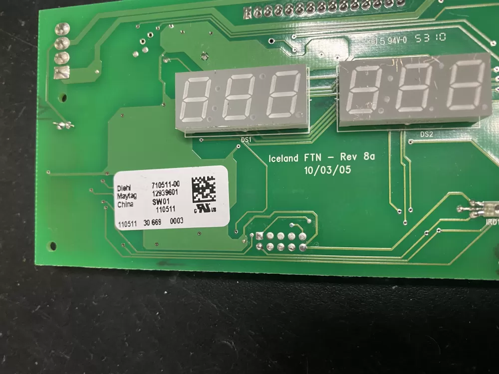 Maytag Amana 12939601 Refrigerator Control Board Dispenser AZ15184 | BK695