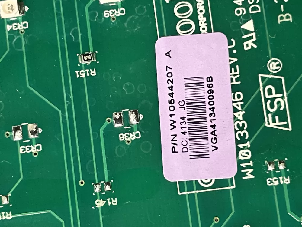 Whirlpool W10544207 Washer Board Control AZ18016 | WM1255