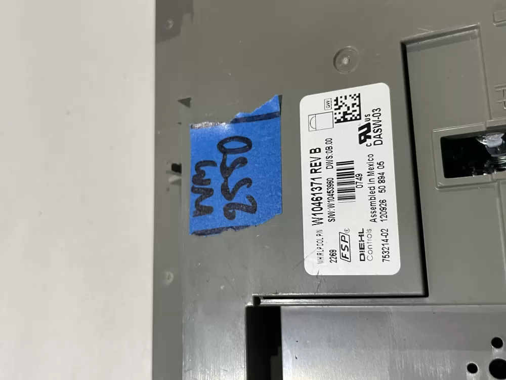 Kenmore W10473198 PS3651409 Dishwasher Jenn Air Control Board AZ165342 | Wm2550