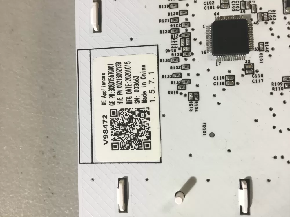 GE 308D1567G001 WH22X31164 Washer Control Board User Interface AZ118640 | BG2189