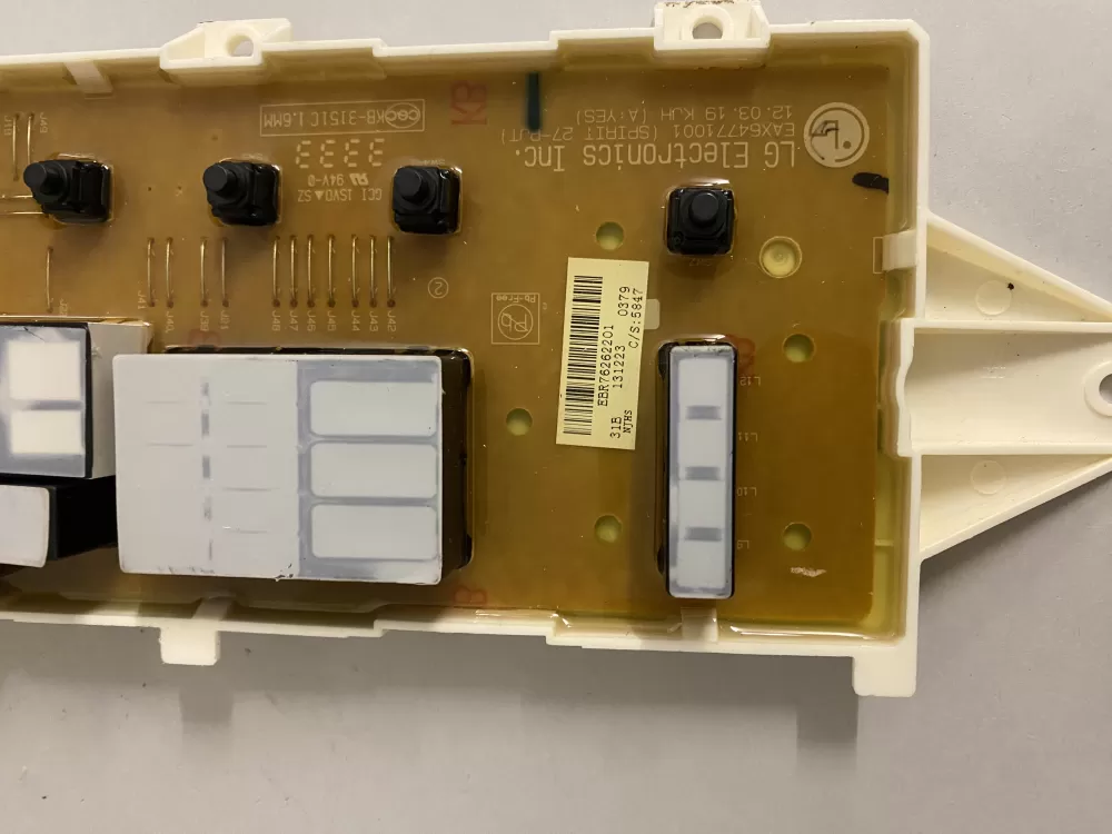 LG EBR76262201 EBR75446006 Washer Control Board AZ208796 | BK2682