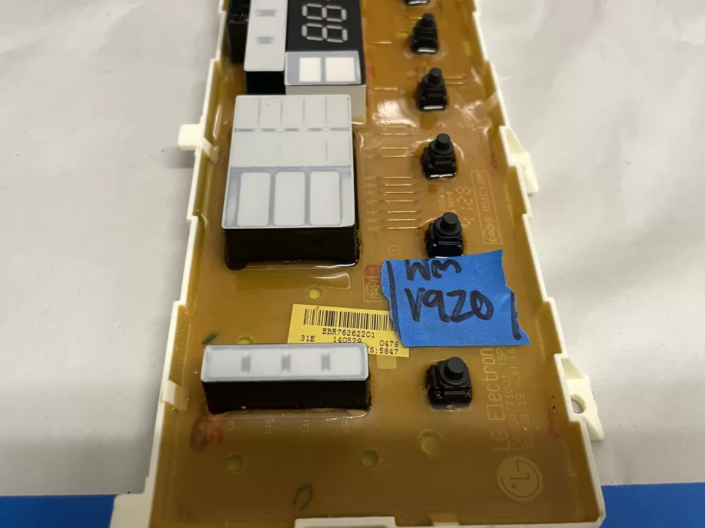 LG EBR76262201 EBR75446006 Washer Control Board AZ207796 | Wmv920