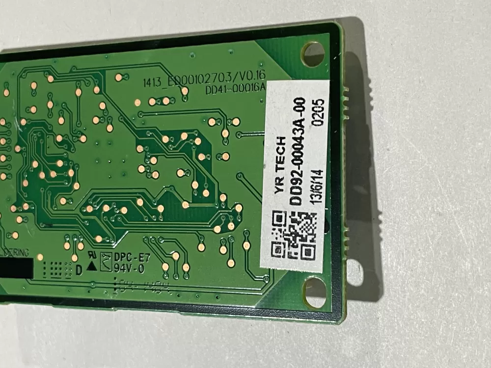 Samsung DD92-00043A Dishwasher Control Board Module PCB AZ178485 | Wm597