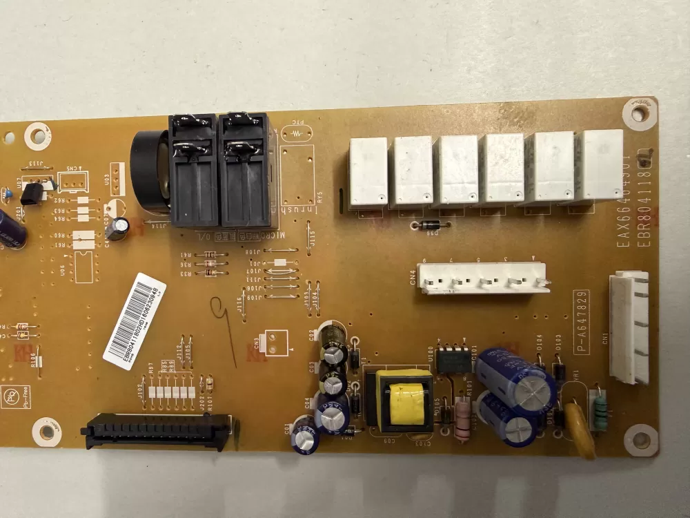 LG GE EBR80411802 Microwave Control Board AZ219118 | KM2769