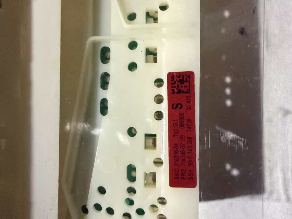 Bosch 9000 343 268 716348- 02 Dishwasher Control Board AZ225582 | KM2723