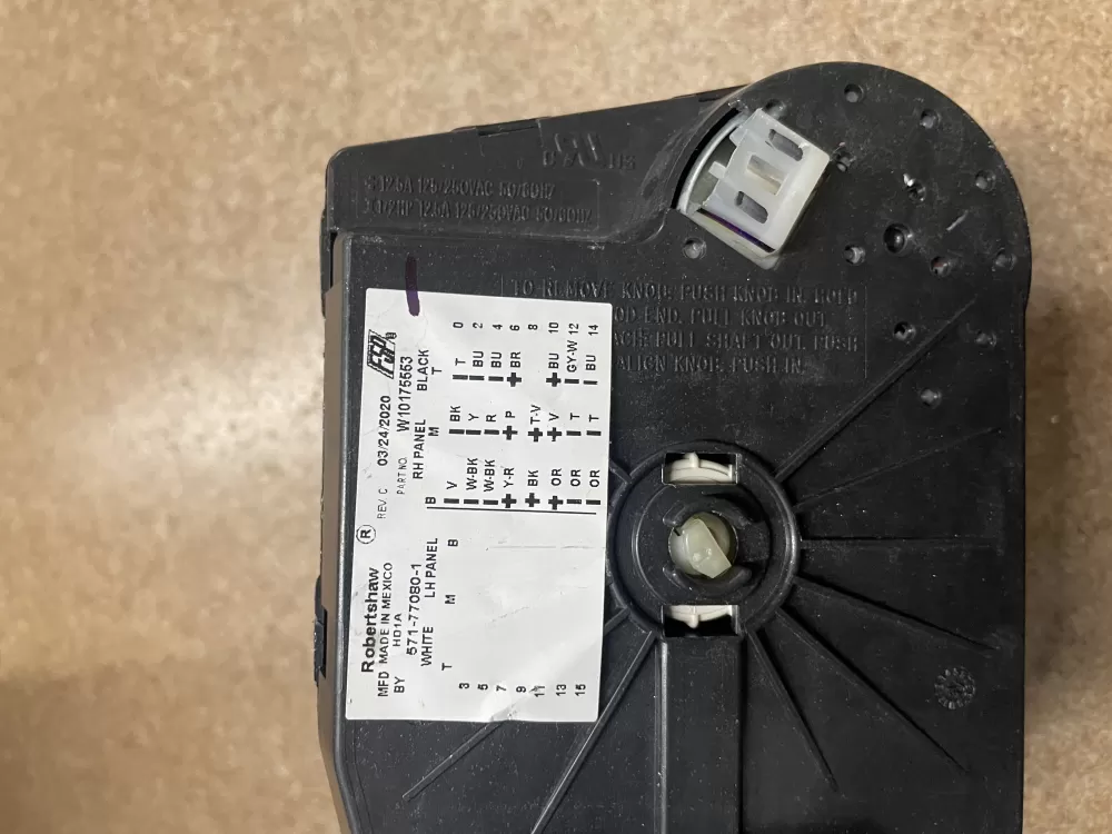 Whirlpool Kenmore W10175553 Amana WPW10175553 Washer Timer AZ10979 | KM1544