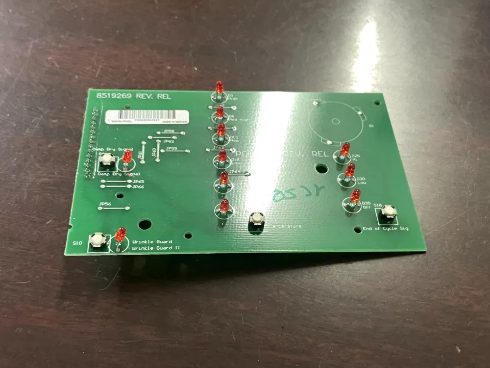 Whirlpool  Kenmore WP8529879  AP6012884  8529879  4438152  8519260  8519269  8530261  PS11746104 Dryer Control Board