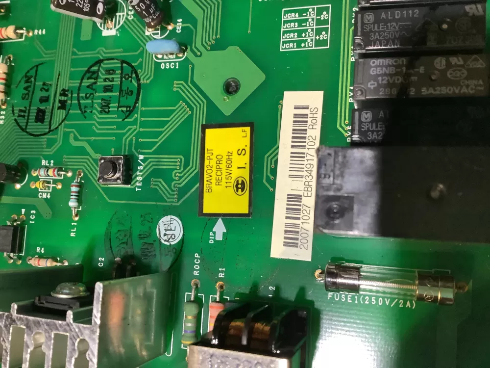 LG Kenmore AP4450216 6871JB1431A Refrigerator Control Board AZ130928 | NR2337