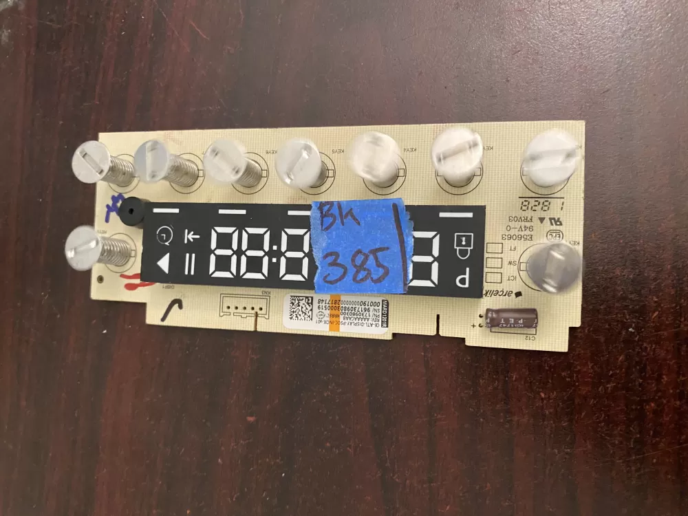 DISHWASHER USER INTERFACE DISPLAY CONTROL BOARD 1739140360 AZ36895 | BK385