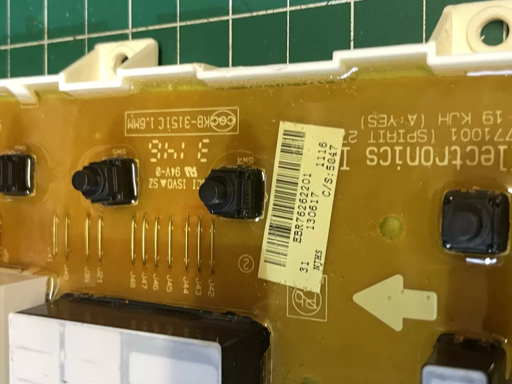 LG EBR76262201 EBR75446006 Washer Control Board AZ202399 | Wmv820