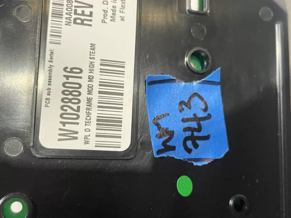 Whirlpool W10288016 W10012540 Washer Control Board AZ185114 | Wm743