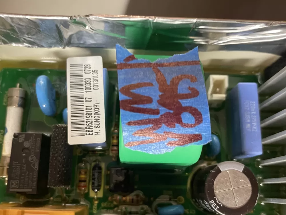 LG EBR62198104 EBR62198101 EAX60933303 Washer Control Board AZ39861 | Wmv395