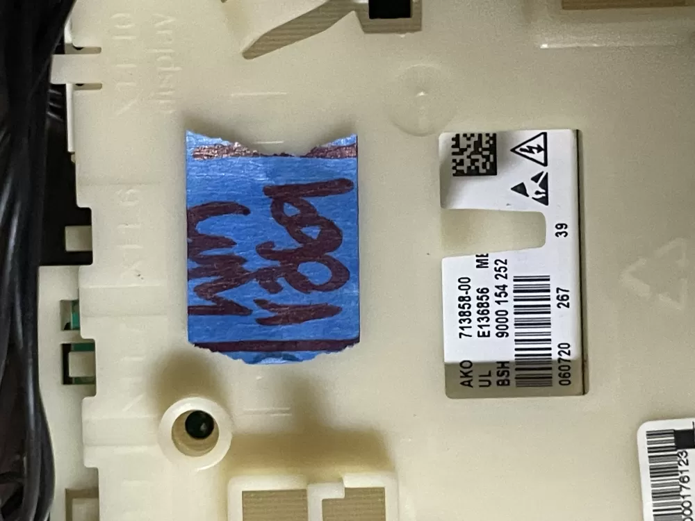 Bosch 9000154252 713858-00 Washer Control Board AZ47702 | Wmv369