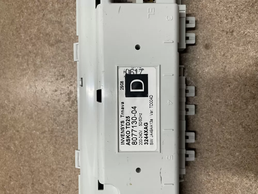 Asko 8077130 04 Dryer Control Board AZ22897 | KMV102