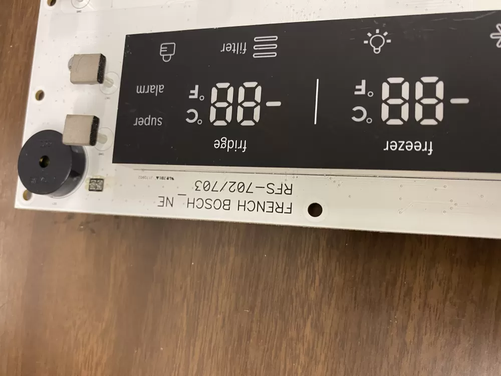 BOSH REFRIGERATOR CONTROL BOARD RFS-702/703 0014802 RPFP-70C AZ28117 | BK295