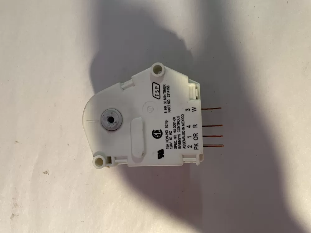 Whirlpool  Amana  Roper AP6007234 2314156 WP2314156 PS11740346 Refrigerator Defrost Timer