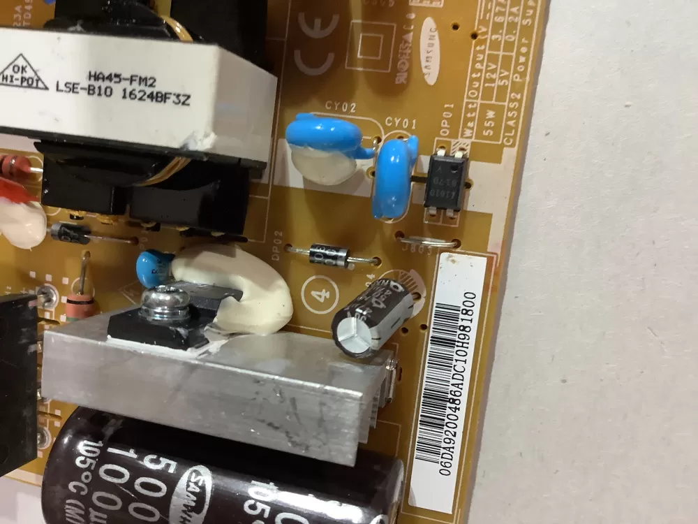 Samsung 06DA9200486A Refrigerator Control Board AZ183617 | ZC2706