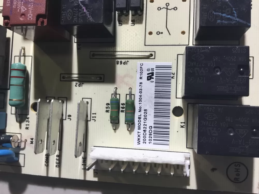 GE 200D6221G028 EBX1110P002 Refrigerator Control Board AZ37608 | NR1415