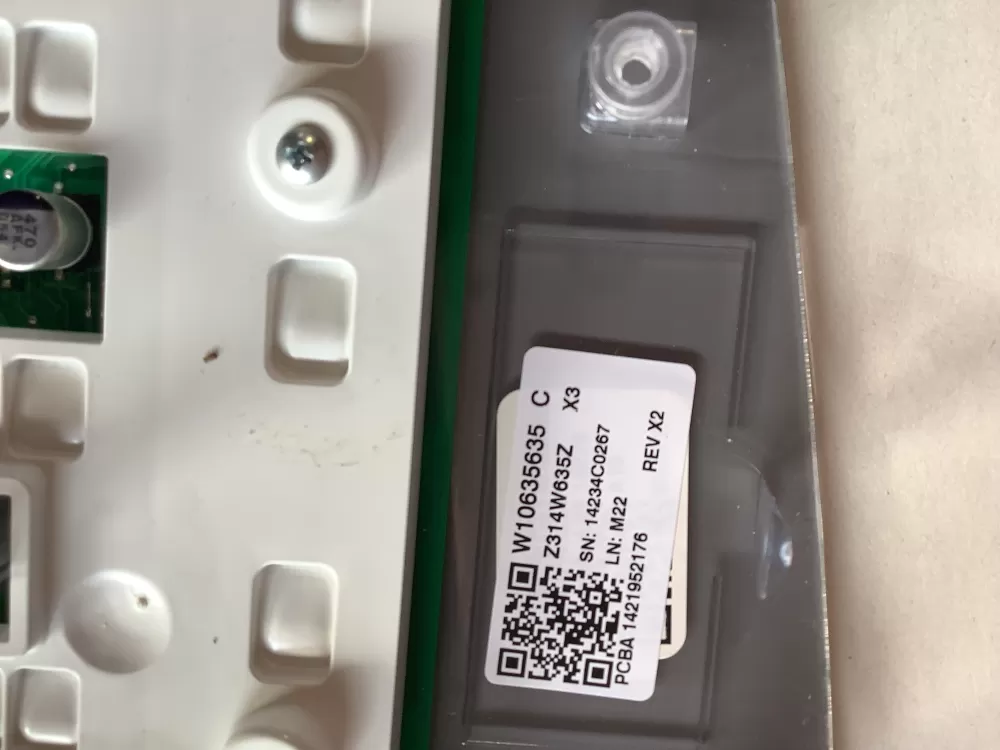Whirlpool W10635635A Washer Control Panel AZ143268 | ZCV757