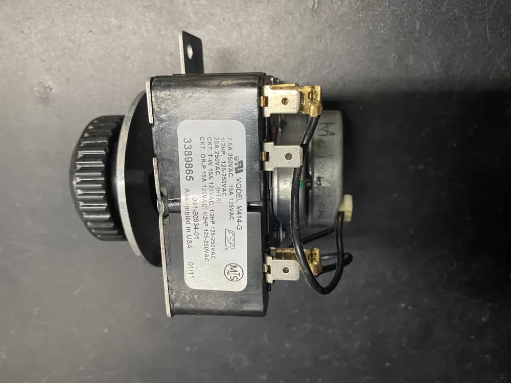 Whirlpool 3389865 414 WP3389865 Dryer Timer AZ19067 | BK1030