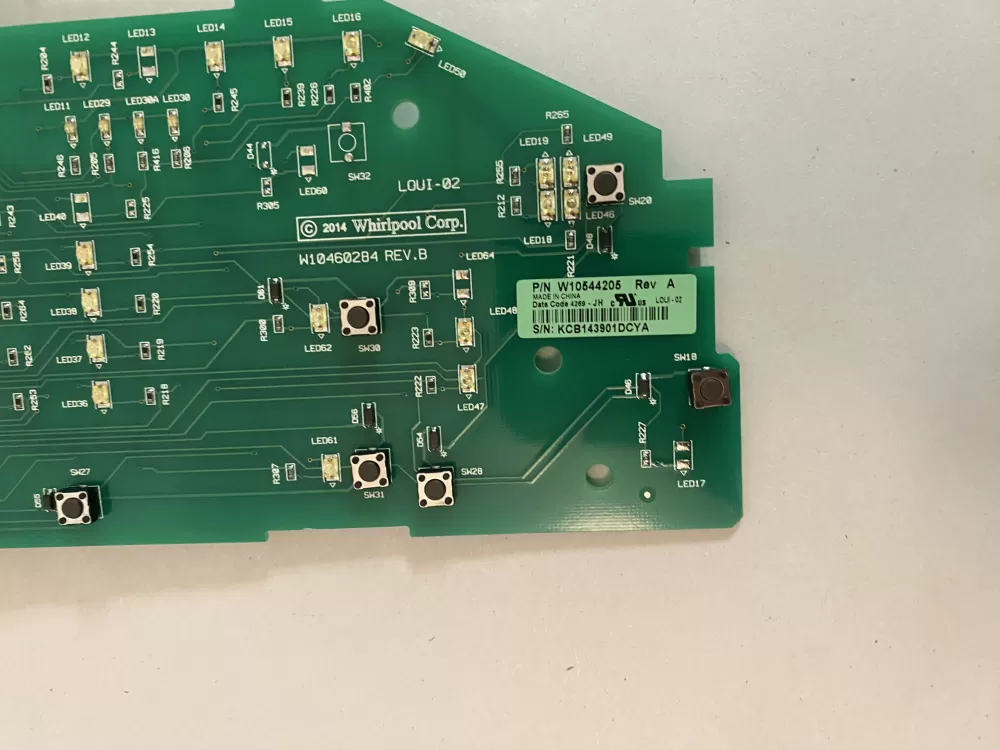 Whirlpool W10544205 WPW10536854 W10536854 Washer Control Board AZ123369 | BK2250