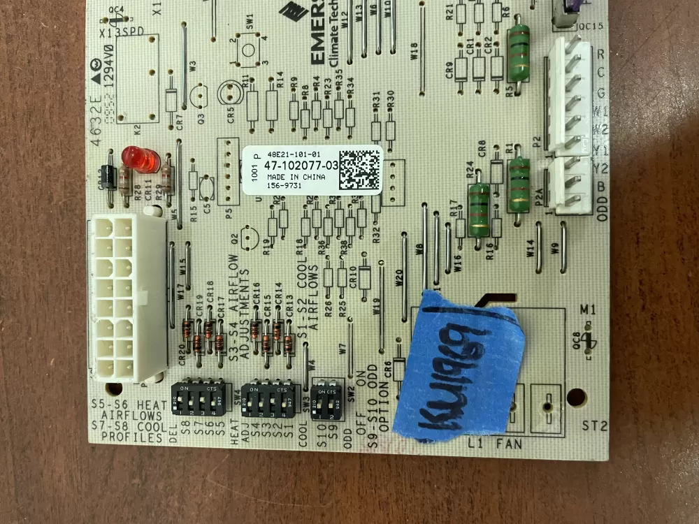 Rheem Emerson 47 102077 03 48e21 101 01  Control Board AZ55682 | KM1969